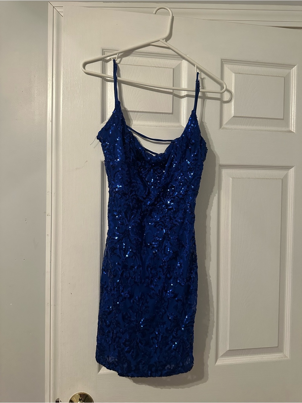 Windsor Royal Blue Sequin Mini Dress